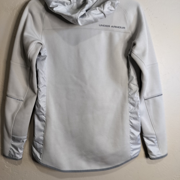 Under Armour Coldgear Storm Gray Full-Zip Hoodie - Picture 6 of 15